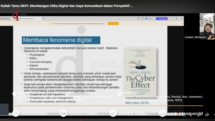 Kuliah Tamu BKPI Belangsung Menarik dan Penuh Insight